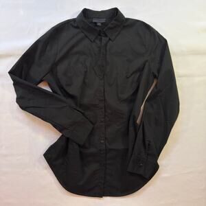 Worthington Black Fitted Button Up Womens 6 Office Workwear